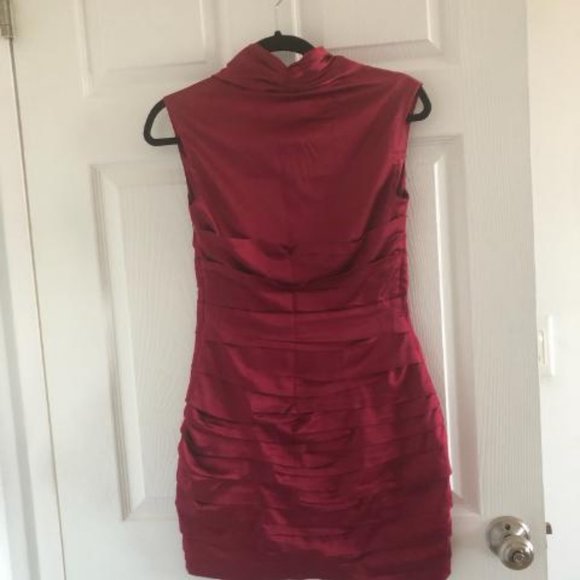 Express Maroon/red Dress - Picture 4 of 9